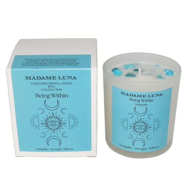 Turquoise-catelogue.jpg Crystal Candle Range-Coconut wax and essential oils- Turquoise