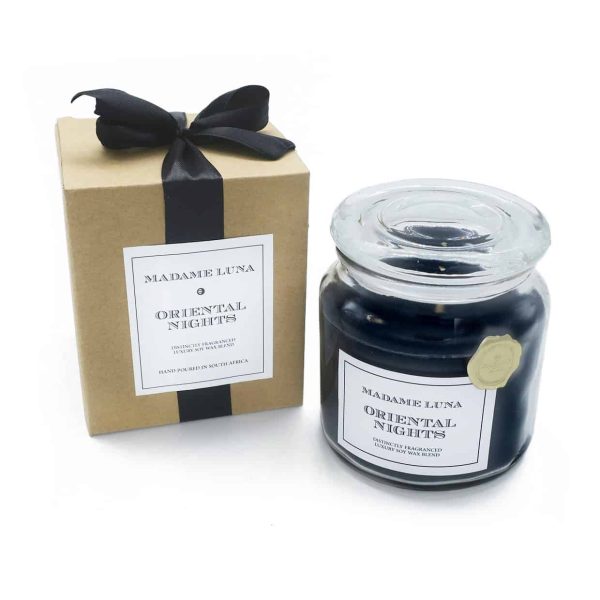 Black Ribbon Large Jar Oriental Nights