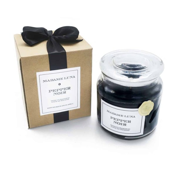 Black Ribbon Large Jar Pepper Noir