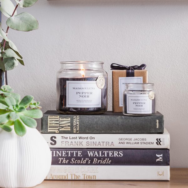 Black Ribbon Large Jar Pepper Noir