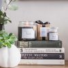 Black Ribbon Large Jar Black Amber