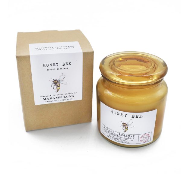 Amber Jar Large Honey Bee