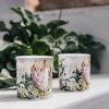 Botanical Porcelain Candle Juniper Musk Protea