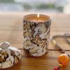 Porcelain Ginger Jar Candle Snake Skin