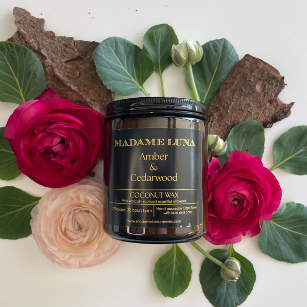 Coconut Wax Candle Amber & Cedarwood