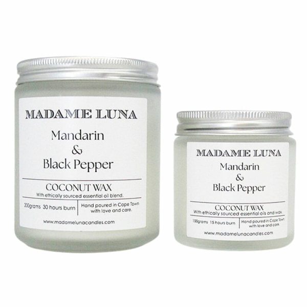 Coconut Wax Candle Mandarin & Black Pepper