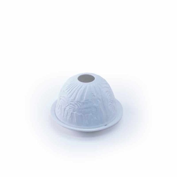Vista Votive Zebra Carved